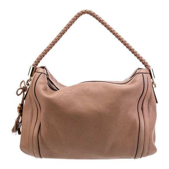 Gucci Pebbled Calfskin Medium Bella Hobo - Cuir (Tan) - Picture 1 of 11